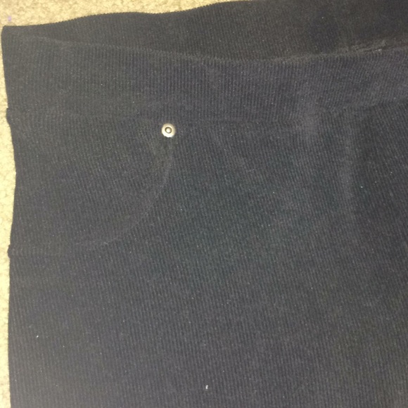 Black Corduroy Leggings - Picture 2 of 4